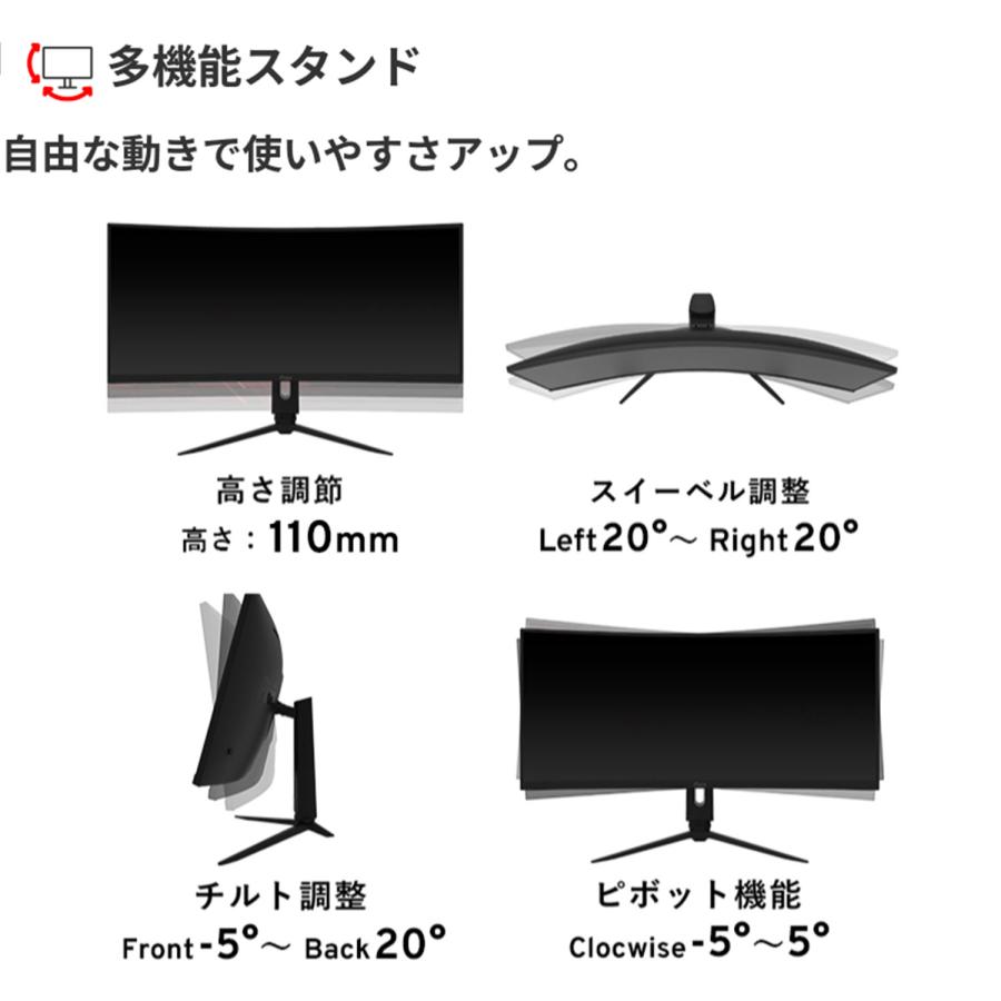 Pixio PXC348C NEO ゲーミングモニター 34インチ モニター 湾曲 Pixio PXC348C NEO ゲーミングモニター 34インチ モニター 湾曲