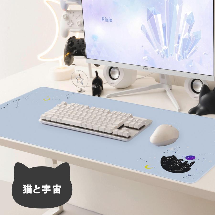 Pixio ゲーミングマウスパッド 大型 かわいい おしゃれ カラー  クロス表面 ラバーベース PXMP XXL 大きめ マウスパッド ゲーミング 可愛い キャラクター ネコ | Pixio | 13