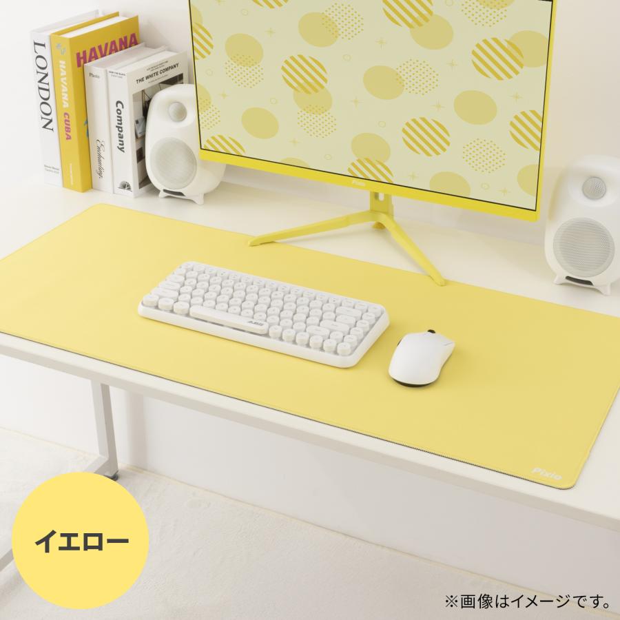 マウスパッド 大型 ゲーミング 蝶 マウスマット 黄色 デスクマット 