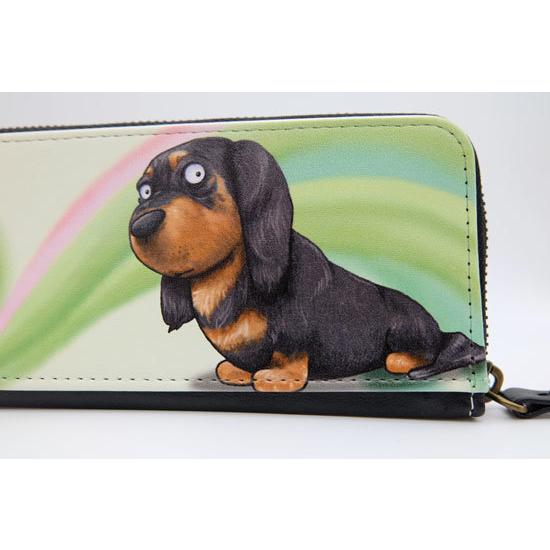 犬のミニチュアダックスフンドさんのペンケース ペンポーチ 筆箱