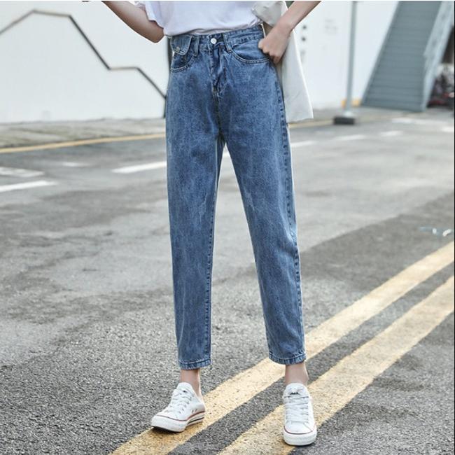 デニムパンツ レディース テーパードパンツ ジーパン ジーンズ 9分丈 ハイウエスト ゆったり 美脚 シルエット カジュアル 春 夏 秋 Kuz 271 Pizoff 通販 Yahoo ショッピング