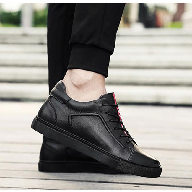 6cm身長up スニーカー メンズ シークレットシューズ 黒 革靴 背が高くなる靴 カジュアル ローカット 軽量 通気性 運動靴 アウトドア Mx 799 Pizoff 通販 Yahoo ショッピング