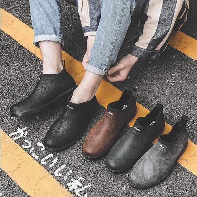 レインブーツ メンズ レインシューズ 雨靴 ショート シューズ 作業用 農作業 掃除 ガーデニング 洗車靴 防水防滑 雨具 代 30代 40代 Yx42 P Pizoff 通販 Yahoo ショッピング