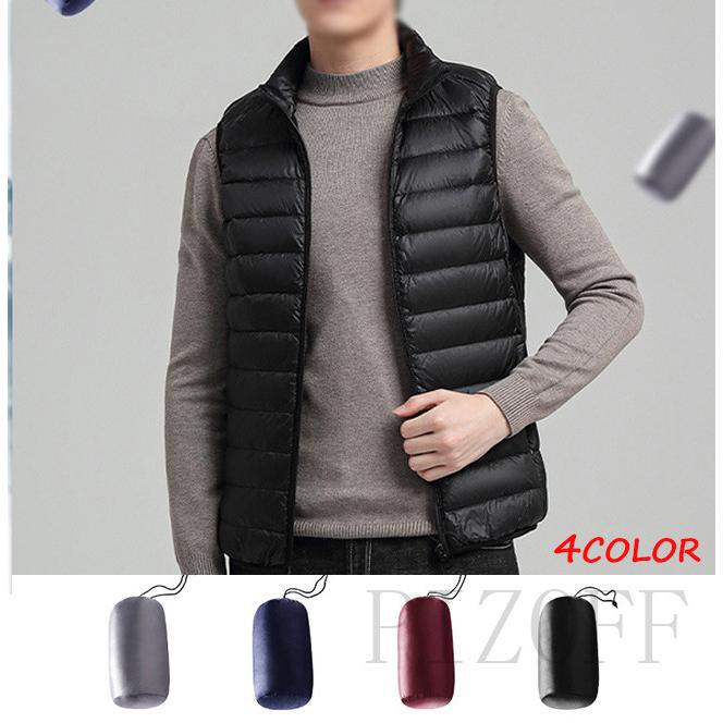 秋冬新作 ダウンベスト メンズ 軽量 ダウンジャケット 黒 ショート インナーダウン スポーツ カジュアル 大きいサイズ 防寒服 収納袋付き Yrmj 2 P Pizoff 通販 Yahoo ショッピング