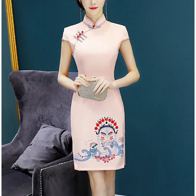 チャイナドレス レディース 女性 ミニドレス パーティードレス ショート丈ワンピース キャバドレス 半袖 セクシー 中国風 可愛い チャイナ服 Qp 50 Pizoff 通販 Yahoo ショッピング