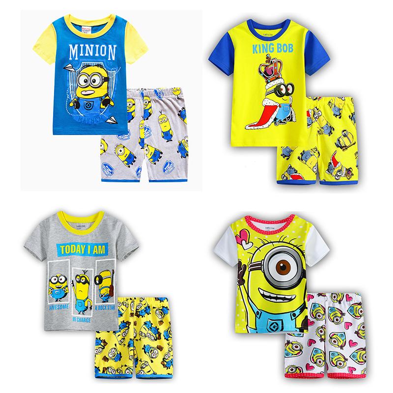 パジャマ 半袖 半ズボンミニオン 怪盗グルーのミニオンズ 上下セット キッズ 男の子 女の子 ボーイズ 子供服 夏物 部屋着 寝巻き可愛い 90 100 110 1 130 60 Off