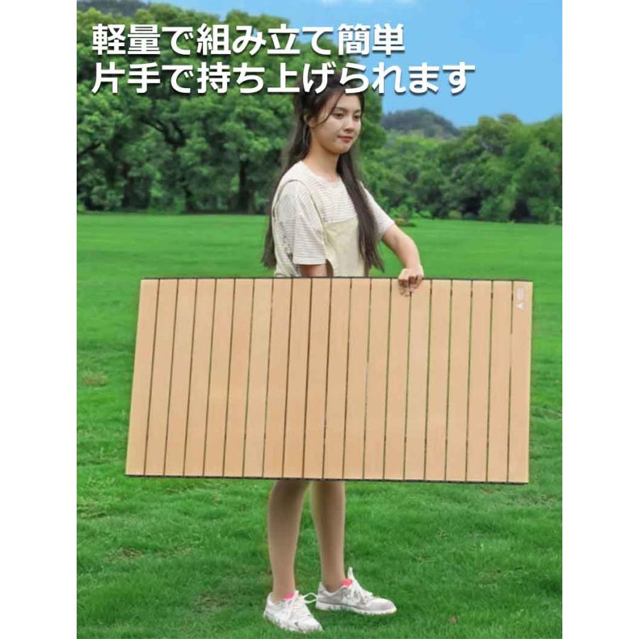 アウトドアテーブル キャンプテーブル ロールトップテーブル