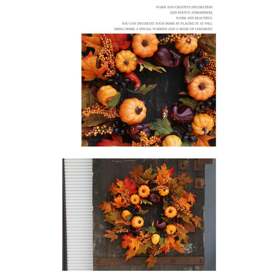 ハロウィンリース かぼちゃ パンプキン リース 玄関 北欧 おしゃれ