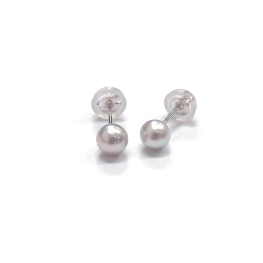アコヤ真珠 ベビーパールピアス イヤリング 4-4.5mm 