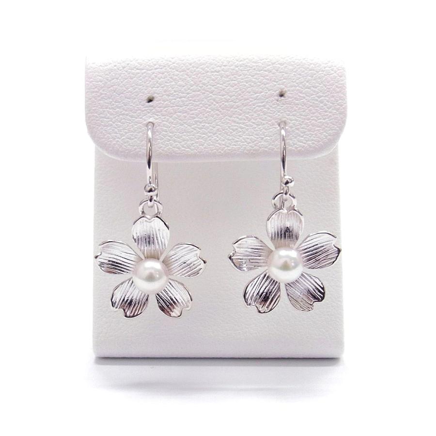 桜　パールピアス　アコヤ真珠　シルバー　フック式　海外のお土産　イヤリング可 :sakura-pearl-earrings:パール・パール・コウベ -  通販 - Yahoo!ショッピング