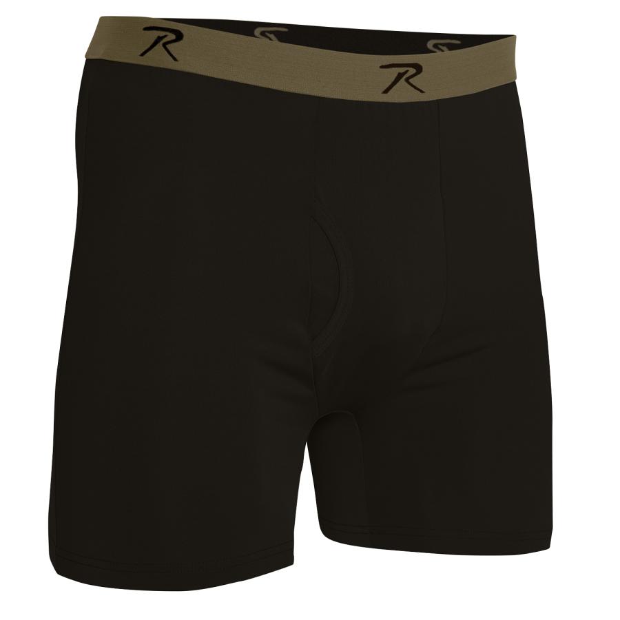 ロスコ ボクサーショーツ ブラック Moisture Wicking Performance Boxer Shorts　3834 | ROTHCO