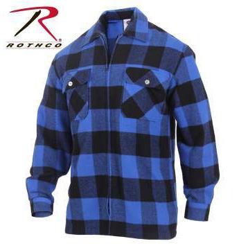 長袖シャツ　ロスコ　フランネル　Rothco Concealed Carry Flannel Shirt　Blue | ROTHCO | 01