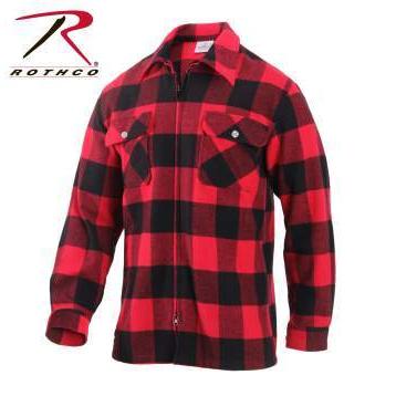 長袖シャツ　ロスコ　フランネンル　Rothco Concealed Carry Flannel Shirt　RED 3966 | ROTHCO | 01