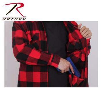 長袖シャツ　ロスコ　フランネンル　Rothco Concealed Carry Flannel Shirt　RED 3966 | ROTHCO | 02
