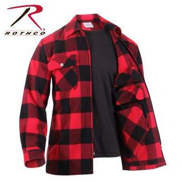 長袖シャツ　ロスコ　フランネンル　Rothco Concealed Carry Flannel Shirt　RED 3966 | ROTHCO | 04