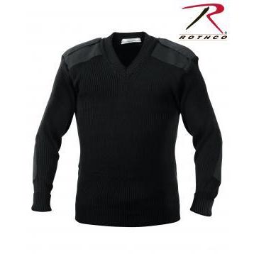 アクリル セーター ロスコ　Rothco G.I. Style Acrylic V-Neck Sweater　Black  6345 | ROTHCO