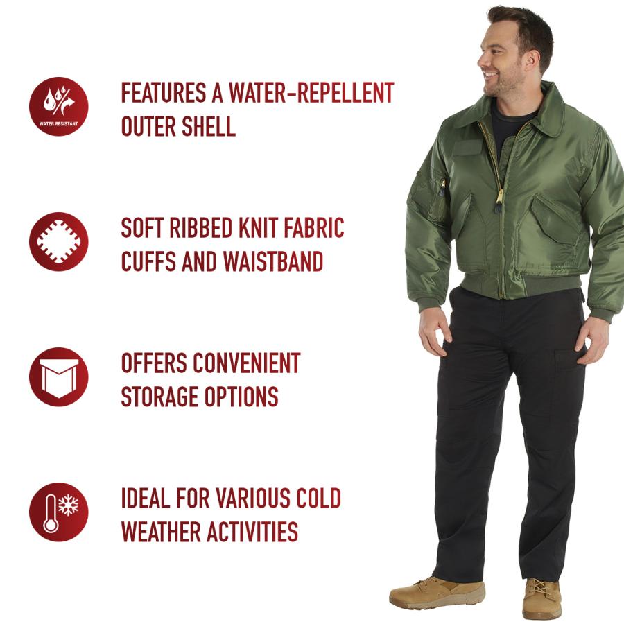 ロスコ MA-1 メンズ フライトジャケット CWU-45P ミリタリー Rothco フライトジャケット CWU-45P | ROTHCO | 01