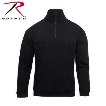 ロスコ　シャツ　ジョブシャツ　Rothco Firefighter / EMS Quarter Zip Job Shirt　Black 7650 | ROTHCO