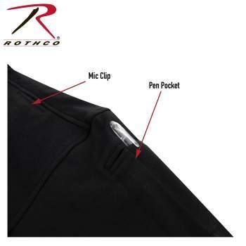 ロスコ　シャツ　ジョブシャツ　Rothco Firefighter / EMS Quarter Zip Job Shirt　Black 7650 | ROTHCO | 05