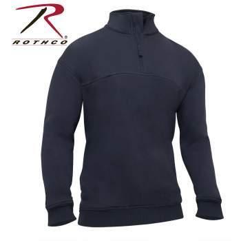 ロスコ　シャツ　ジョブシャツ　Rothco Firefighter / EMS Quarter Zip Job Shirt　Midnight Navy Blue 7750 | ROTHCO