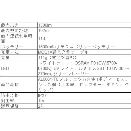 OLIGHT 懐中電灯 LED 強力 充電式 オーライト Arkfeld Pro : PK