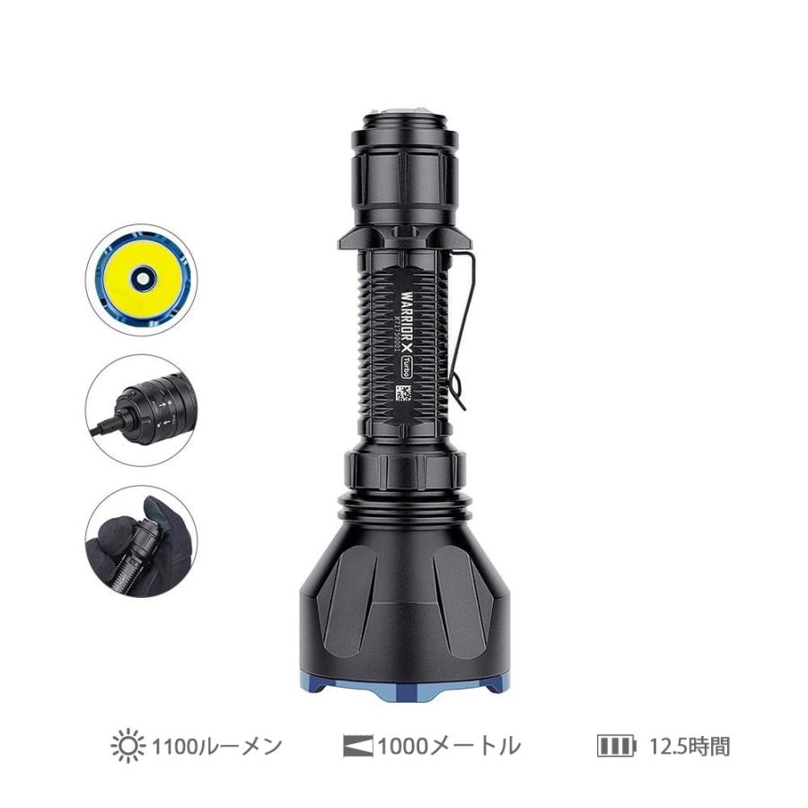 OLIGHT 懐中電灯 LED 強力 充電式 オーライト WARRIOR X Turbo