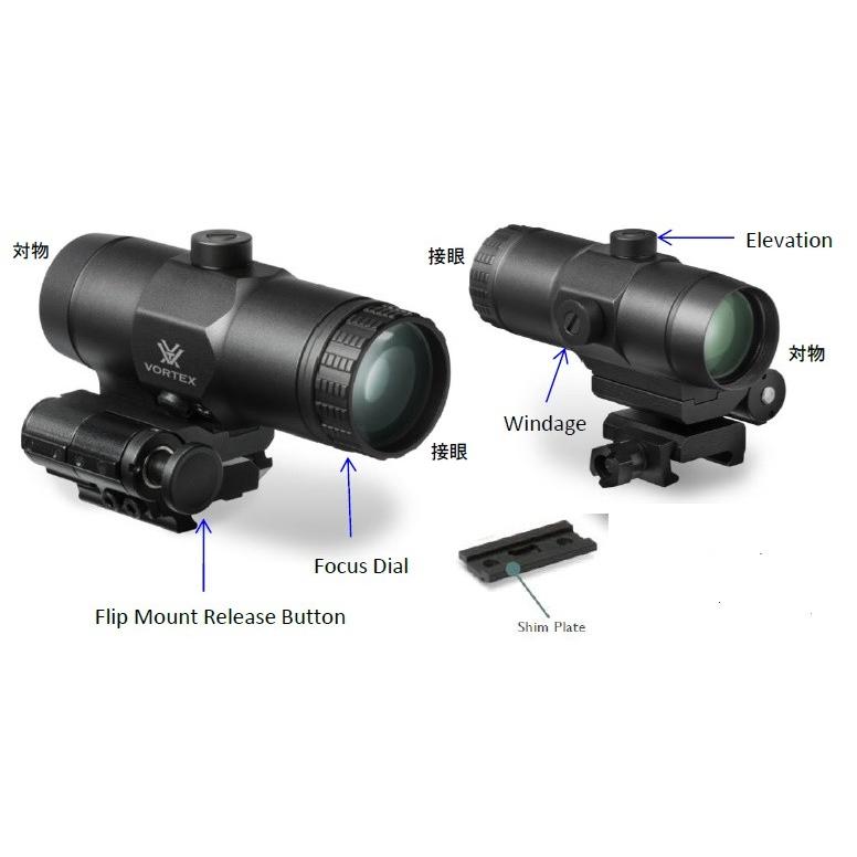 ボルテックス 実物 マグニファイア VORTEX VMX-3T Magnifier With