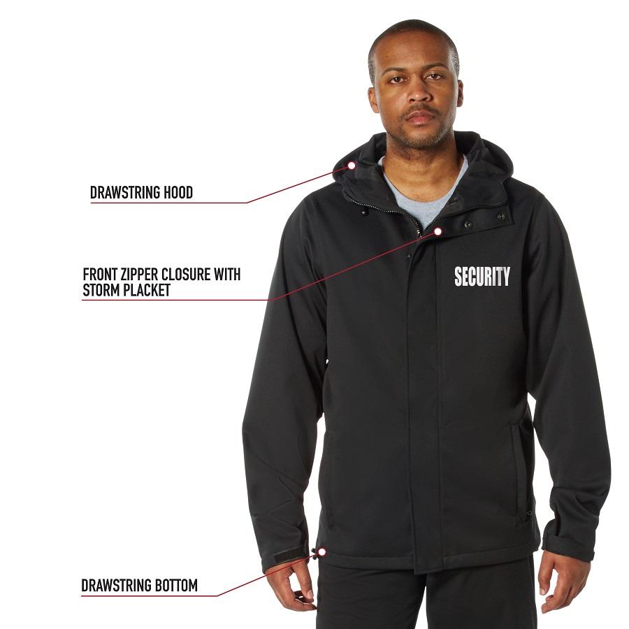 ロスコ　シャドウオプス防水セキュリティレインジャケット　Rothco Shadow Ops Waterproof Security Rain Jacket | ROTHCO | 10