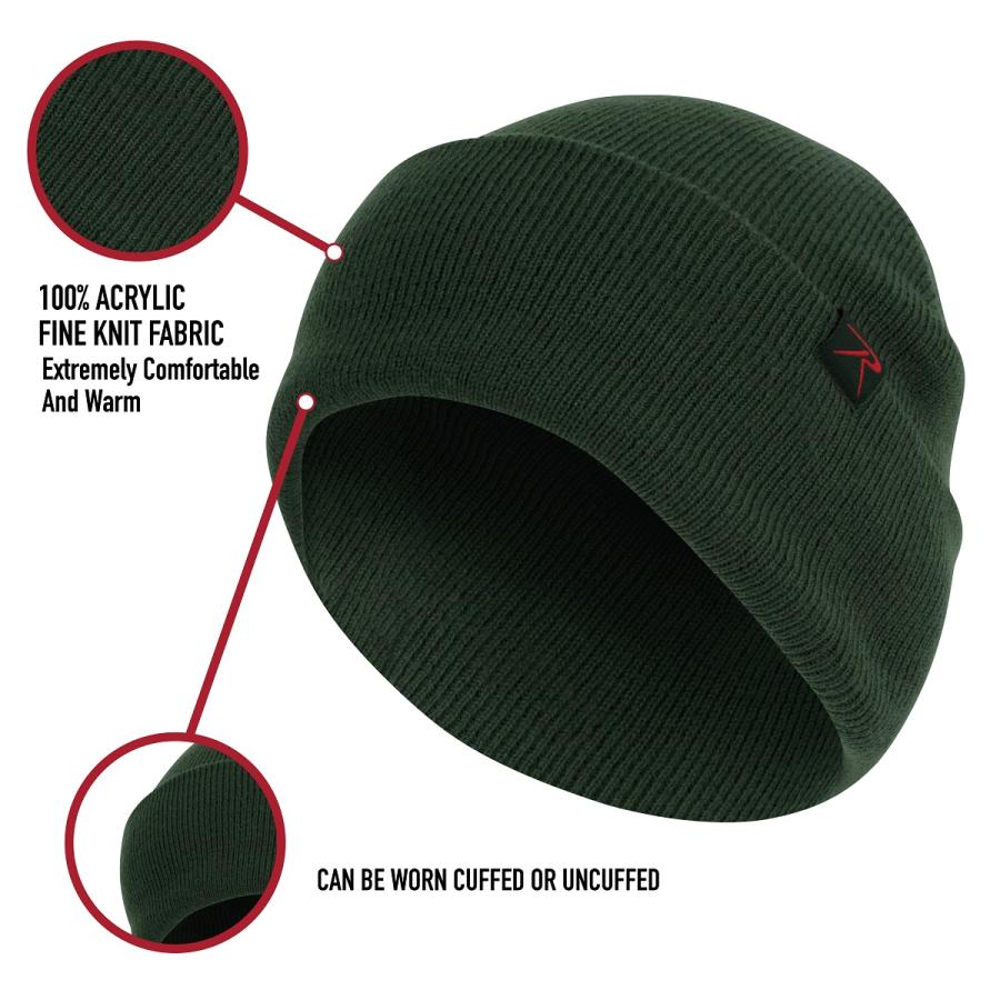 ロスコ ウォッチキャップ Rothco Deluxe Fine Knit Watch Cap 5787 | ROTHCO | 19