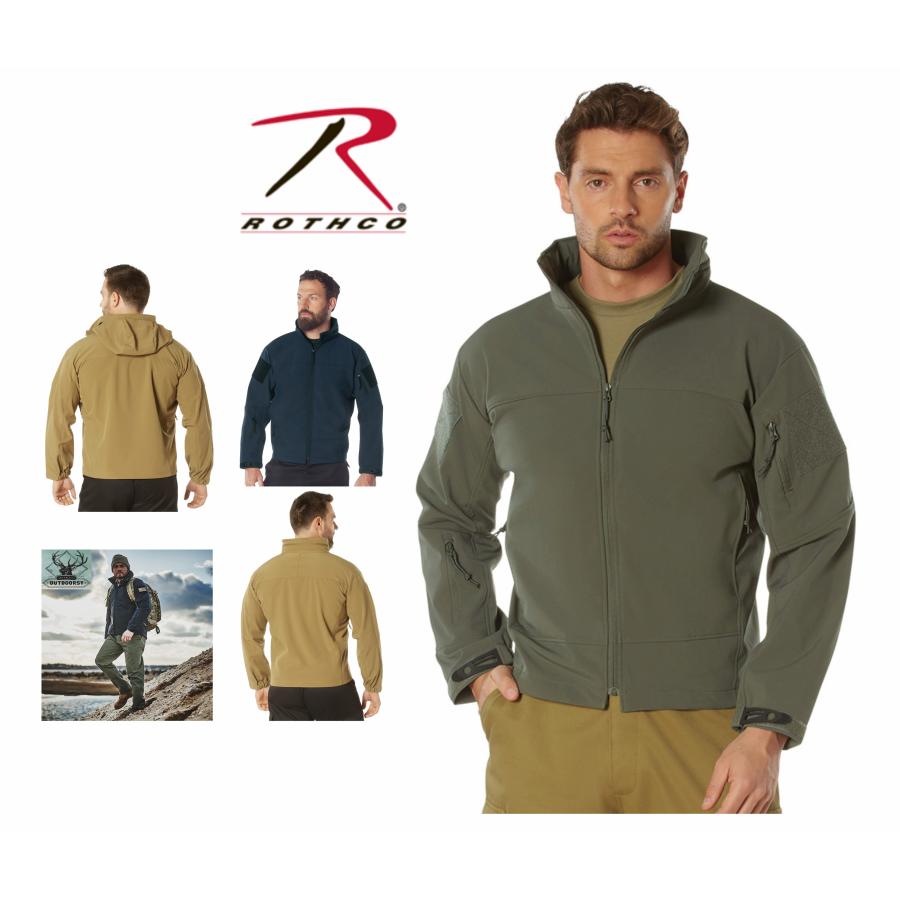 ロスコ ミリタリージャケット ソフトシェルジャケット ROTHCO Covert Ops Lightweight Soft Shell Jacket | ROTHCO