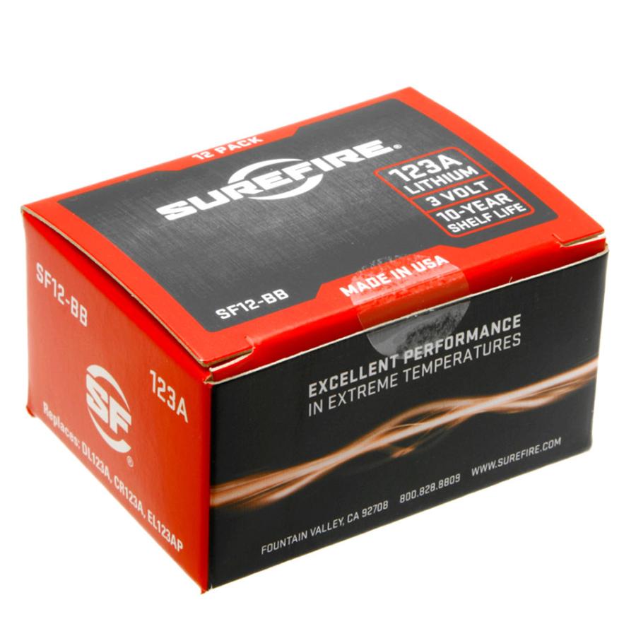 シュアファイア　SUREFIRE　純正リチウムバッテリー　12本セット SF12-BB | SUREFIRE