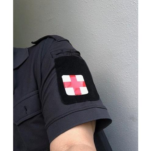 TSM リフレクターパッチ クロス レッド/シルバー : PKウェーブ - 通販