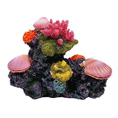 Heizi アクアリウム サンゴ 貝 エアー 開閉 動く オーナメント 水槽 オブジェ 隠れ家 メダカ 金魚 ヌマエビ 熱帯 水槽用模型 Stoczniawulkan Pl