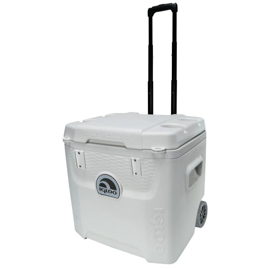Igloo 52 Qt 5Day Marine Ice Chest Cooler with Wheels White イグルー マリン