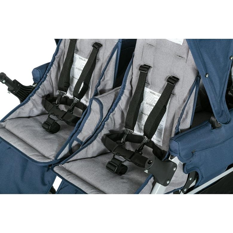 Gaggle Jamboree 6-Seat Folding Stroller with Canopy Navy/Gray ギャグル ジャンボリー 6人乗り 折りたたみ マルチ チャイルド  ベビーカー｜pl-luxury｜06
