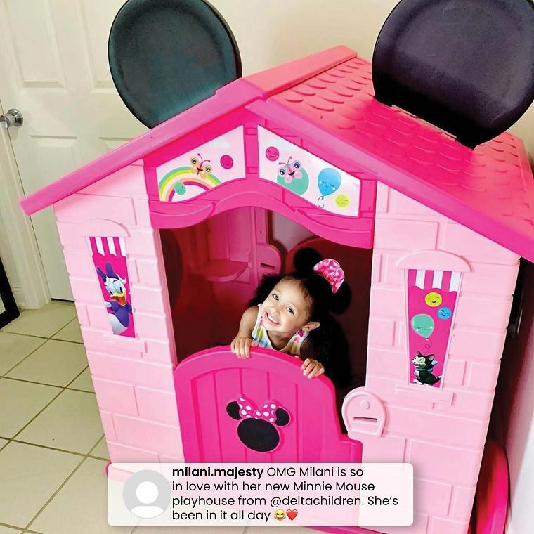 Delta Children Disney Minnie Mouse Plastic Playhouse デルタ