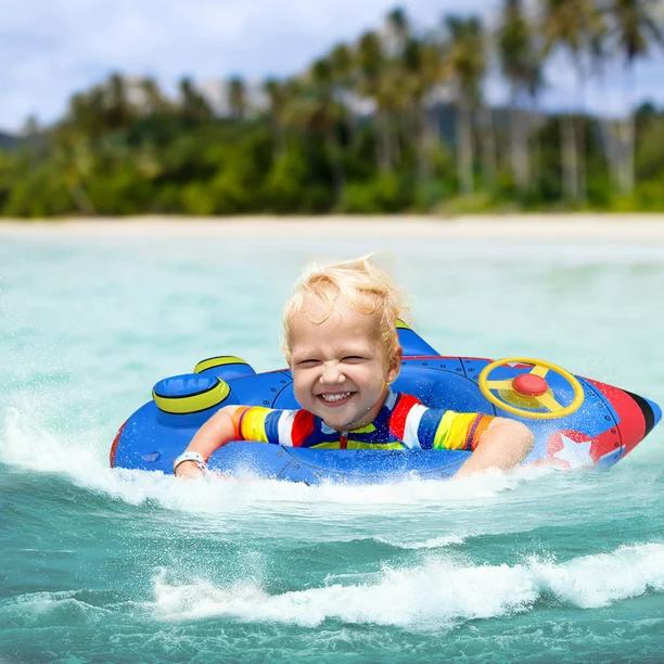 Wishtime Baby Inflatable Pool Float Airplane Swimming Float Boat ウィッシュタイム ベビー プールフロート エアープレーン スイミング フロート ボート_7