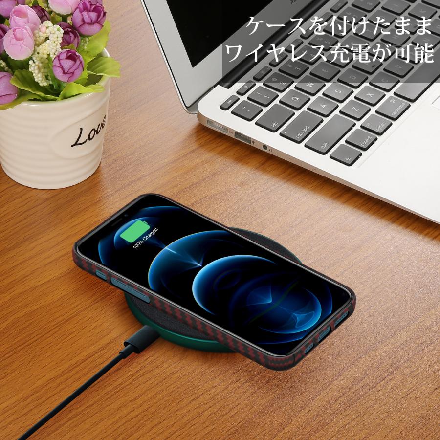 iPhone12 ケース アラミド繊維 カーボン調 耐衝撃 極薄 超軽量