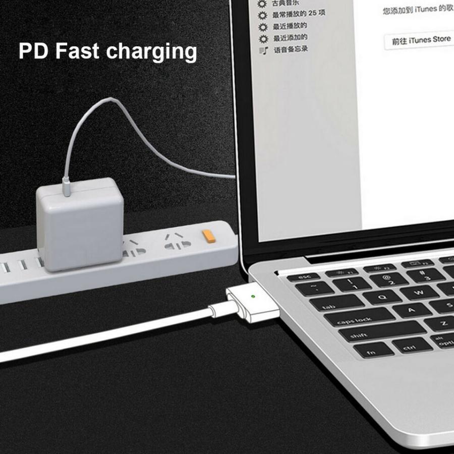 MagSafe2 USB-C PD 充電ケーブル 磁気 マグネット 1.7m MacBook Air Pro 60W Type-C 変換 充電ケーブル 11、13インチ 用(2012年中期以降のモデル)|pla-net|04