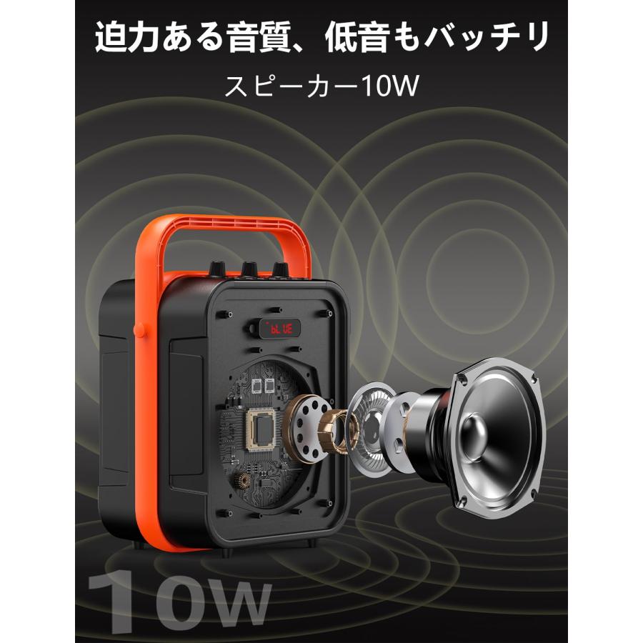 JYX スピーカーセット 拡声器 ワイヤレスマイク1本 Bluetooth JYX スピーカーセット 拡声器 ワイヤレスマイク1本 Bluetooth