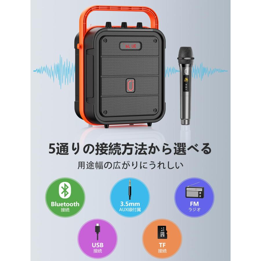 JYX スピーカーセット 拡声器 ワイヤレスマイク1本 Bluetooth JYX スピーカーセット 拡声器 ワイヤレスマイク1本 Bluetooth