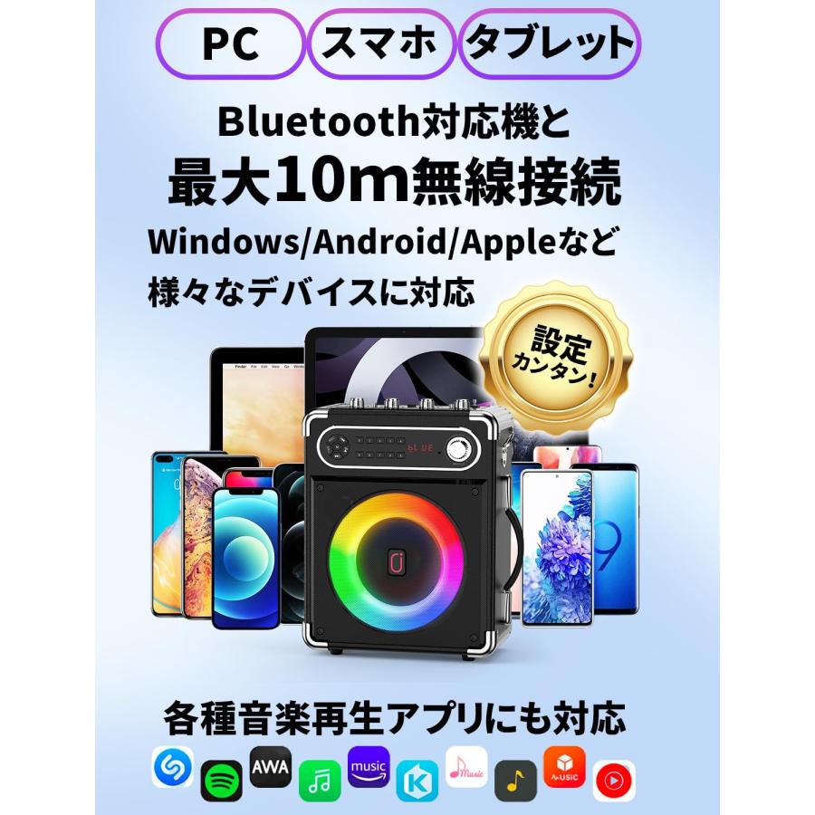 JYX スピーカーセット 拡声器 ワイヤレスマイク2本 Bluetooth JYX スピーカーセット 拡声器 ワイヤレスマイク2本 Bluetooth