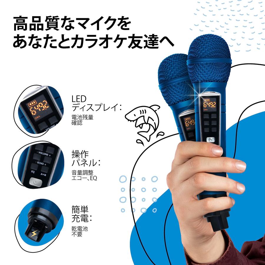 Masingoカラオケ 2024 年モデルポータブルBluetoothスピーカー