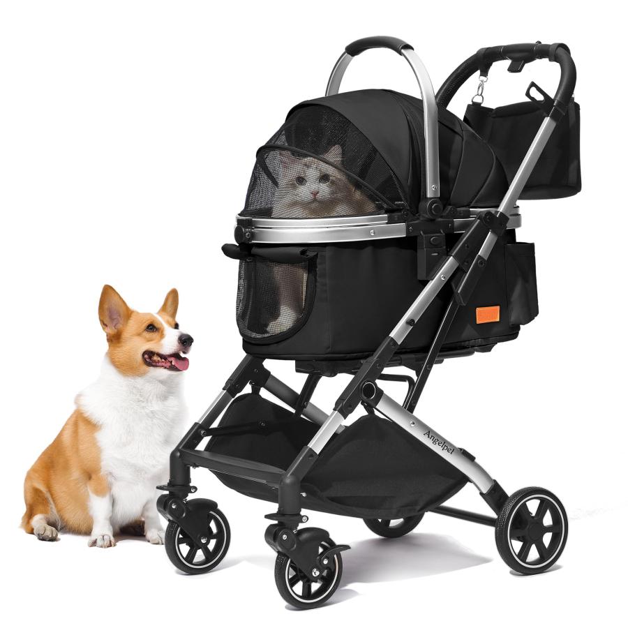 Angelpet ペットカート 一体型コンパクト折りたたみ 対面両用式 犬猫用 Amazon | Angelpet ペットカート 一体型コンパクト折りたたみ