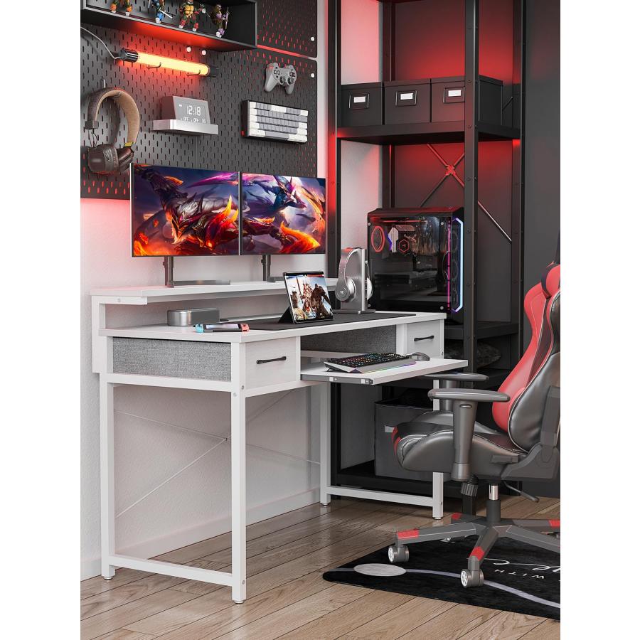 ODK パソコンデスク キーボードスライダー付き 幅120cm