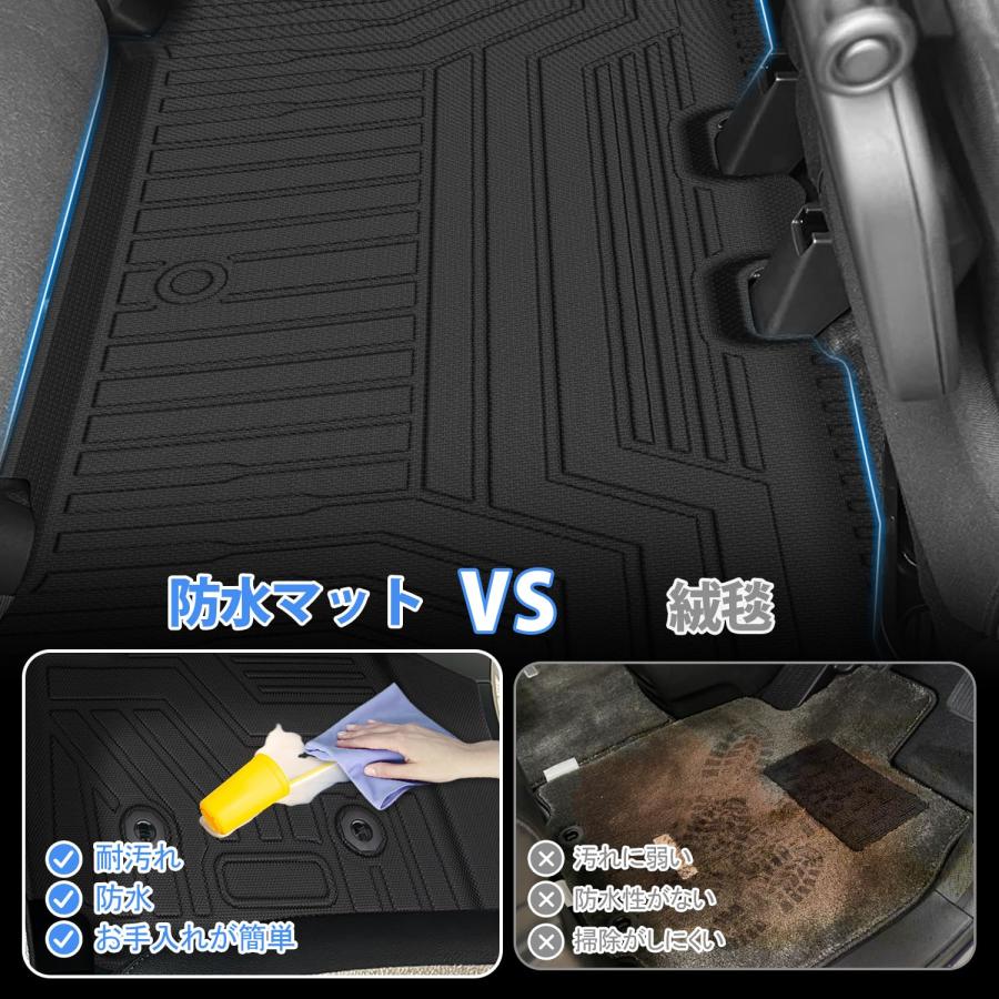 Jiooy ニッサン セレナ C28 フロアマット+セカンドマット+ラゲッジ 