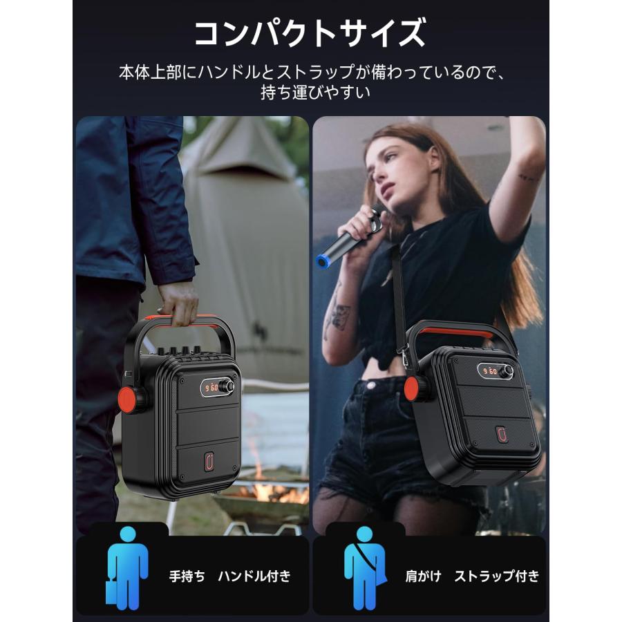 JYX ワイヤレスマイク スピーカーセット 拡声器 Bluetooth 5.0 JYX ワイヤレスマイク スピーカーセット 拡声器 Bluetooth 5.0