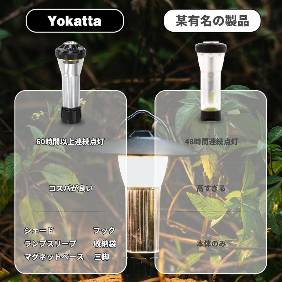 LEDランタン Yokatta キャンプランタン 3000mAh ミニランタン LEDランタン Yokatta キャンプランタン 3000mAh ミニランタン