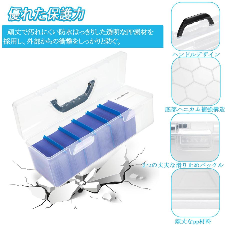 新商品!! カードケース ハンドル付き 透明 トレカ ストレージボックス Amazon.co.jp: HIMOMO カードボックス 透明 2個セット