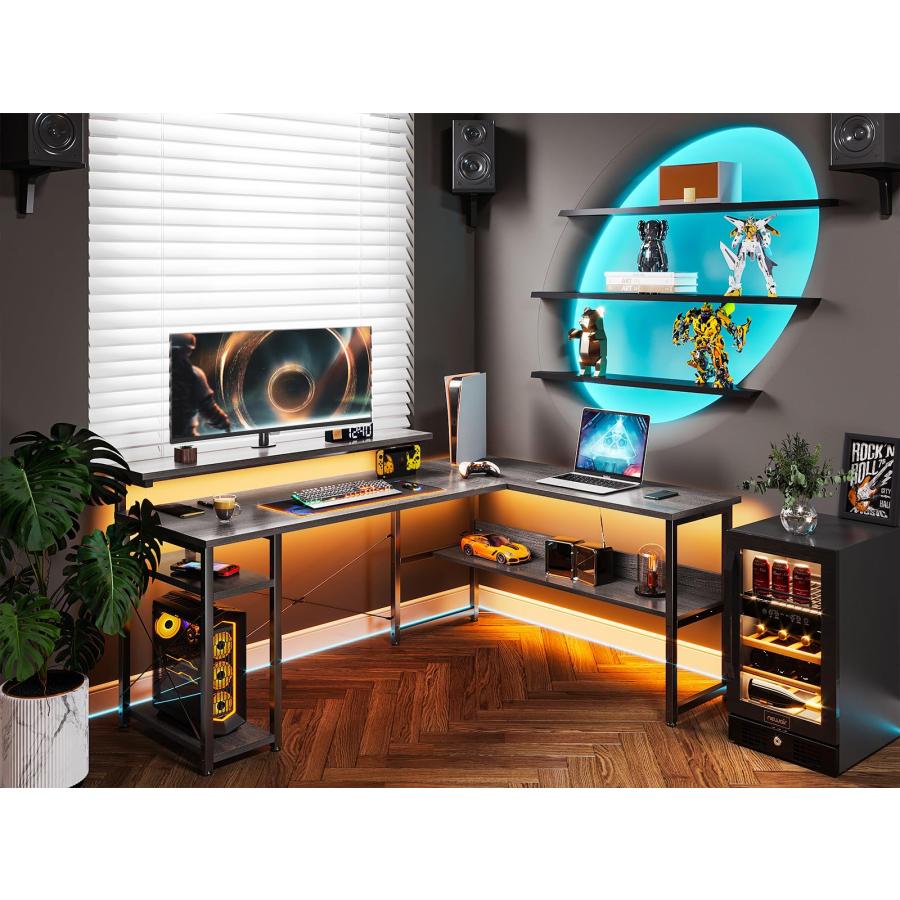 【OKC6】ODK l字デスク パソコンデスク ゲーミングデスク L字型 ODK l字デスク パソコンデスク L字型 ゲーミングデスク デスク 机 幅